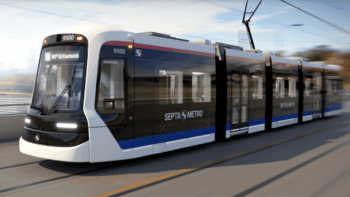 Latest exterior design of SEPTA light rail vehicles. © ALSTOM SA 2025. Advanced&Creative Design | Citadis™